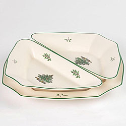 Spode 3-piece Christmas Tree Serveware Set