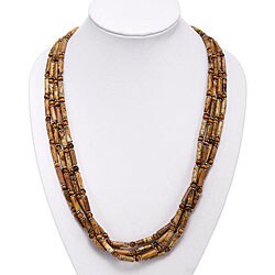 Silver Agate, Tiger Eye Necklace (Thailand)
