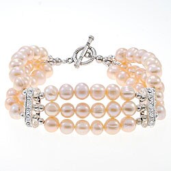 Handmade Freshwater Pearl and Silver Bracelet (Thailand)