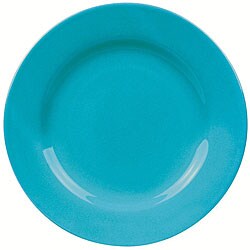 Waechtersbach 4-piece Turquoise Rimmed Dinner Plate Set