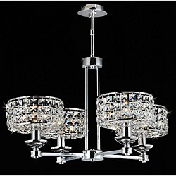 Chrome 4-light Crystal Chandelier
