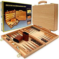 Deluxe Wooden Backgammon Set 
