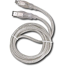Dynex TE-FW1394-6-4 6-pin to 4-pin FireWire Cable (Refurbished)