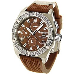 Haurex Italy Women's Brown Challenger Multifunction Watch