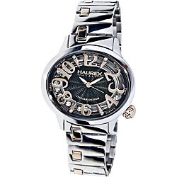 Haurex Italy Women's Preziosa Floating Crystal Two-tone Watch