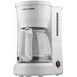 Black & Decker DCM600W White 5-cup Drip Coffeemaker (Refurbished) Black & Decker DCM600W White 5-cup Drip Coffeemaker (Refurbished)