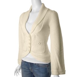 Belle Amie Junior's Shawl Collar Two-pocket Cardigan