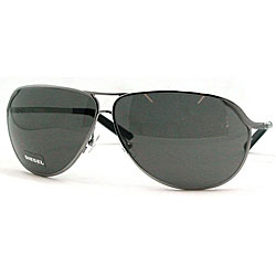 Diesel '0067/S' Unisex Silver Aviator Sunglasses