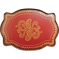 Red Feathered Majesty Tray