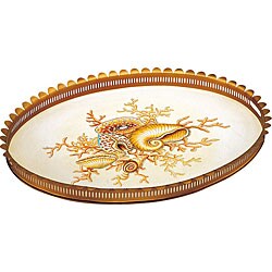 Classic Coastal Ottoman Tray