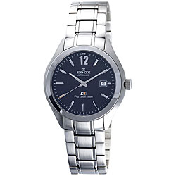 Edox Swiss Men's C1 Date Automatic Stainless Steel Watch