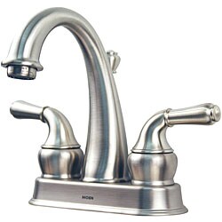 Moen Brushed Nickel Two-handle High-arc Bathroom Faucet