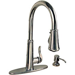 Price Pfister Polished Chrome High-arc Pull-down Kitchen Faucet.