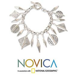 Sterling Silver 'Festive Thai' Charm Bracelet (Thailand)