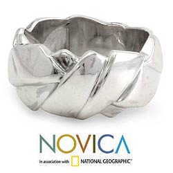 Sterling Silver 'Involved' Men's Ring (Indonesia)