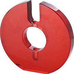 Roth 10-inch Red Resin Wheel Vase