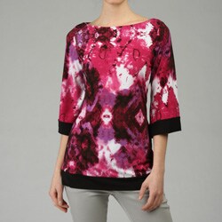 Cocomo Women's Boatneck 3/4-sleeve Stretch Knit Tunic