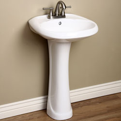 Baden Bath Detailed White Pedestal Sink