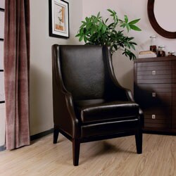 Lummi Dark Brown Leather chair