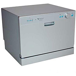 EdgeStar DWP60ES Portable Silver Countertop Dishwasher