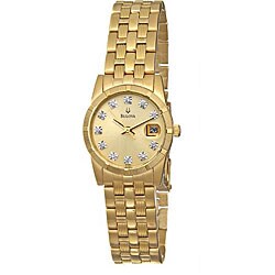 Bulova Women's Goldplated Steel Diamond Watch