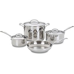 Cuisinart Chef's Classic Stainless 7-piece Cookware Set Cuisinart Chef's Classic Stainless 7-piece Cookware Set
