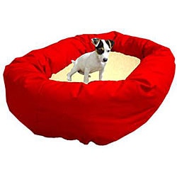Majestic Pet Bagel-style Red 52-inch Dog Bed