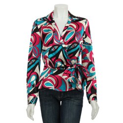 Lafayette 148 Women's Glam Mod Print Jasmine Silk Blouse