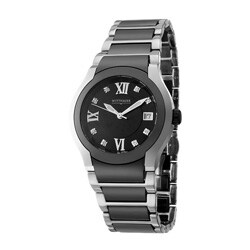 Wittnauer Men's Ceramic Stainless Steel Quartz Watch