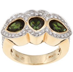 Encore by Le Vian 14k Gold Tourmaline and 1/2ct TDW Diamond Ring (H-I, SI2-SI3)