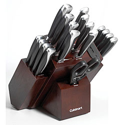 Cuisinart Sidetang 18-piece Cherry Block Knife Set