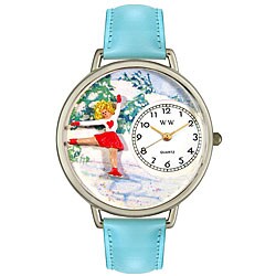Whimsical Women's Ice Skating Theme Watch