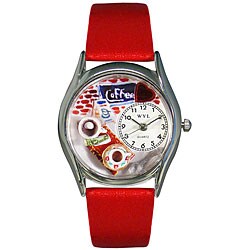Whimsical Women's Coffee Lover Theme Watch