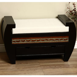 Wooden Round Andes Bench (Peru)