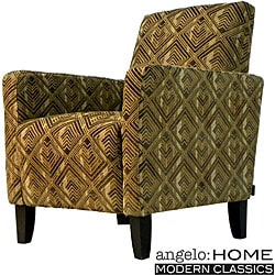 angelo:HOME Hepburn Pecan Brown Arm Chair.