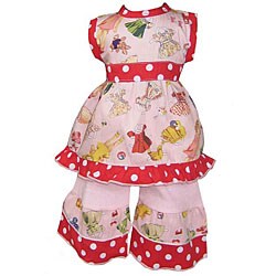 AnnLoren Vintage Paper Doll Print American Girl Doll Outfit