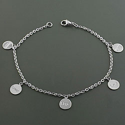 Stainless Steel Message Charm Bracelet (china)