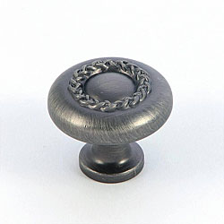 Stone Mill Weathered Nickel Rope Cabinet Knobs (Set of 25)