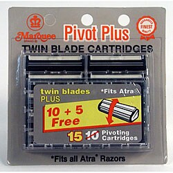 Marquee Pivot Plus Twin Blade 15 Blade Cartridges (Pack of 6)
