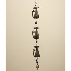 'Three Kitties' Hanging Bell Chime (India)