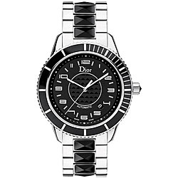 Christian Dior Unisex Women's Christal Black Sapphire Watch