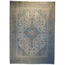 Persian Kashan Hand-knotted Rug (9'7 x 13'3)