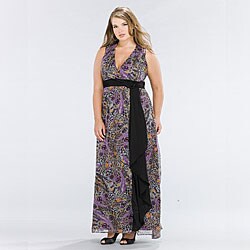 Kiyonna Clothing Women's Plus Size 'Hailey' Chiffon Maxi Dress