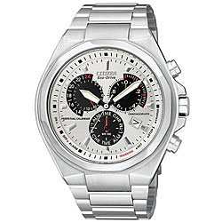 Citizen Men's Eco-Drive Stainless Steel White Dial Watch