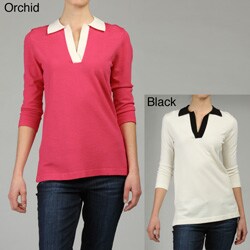 Calvin Klein Women's Contrast Collar Tunic