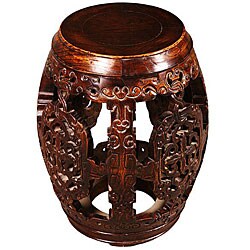 Intricately-carved Classical End Table (China)
