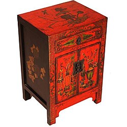 Antique-style Hand-painted End Table (China)