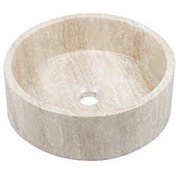 Geyser Column-style Marble Stone Bathroom Vessel Vanity Sink