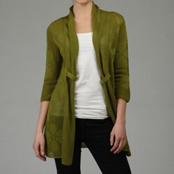 212NY Women's Floral Long Cardigan