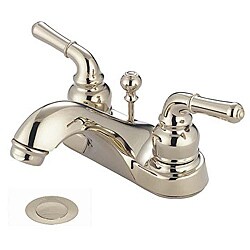 DeNovo Polished Nickel Centerset Deco Bathroom Faucet